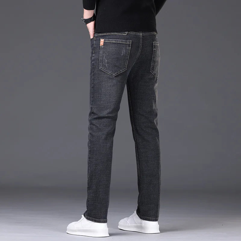 Jean Droit Homme 100% Coton – Style Casual Korean Garment Wash | Tailles 28-40
