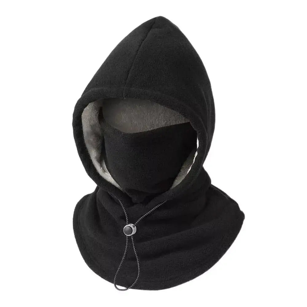 Bonnet polaire unisexe avec cache-cou et protection des oreilles