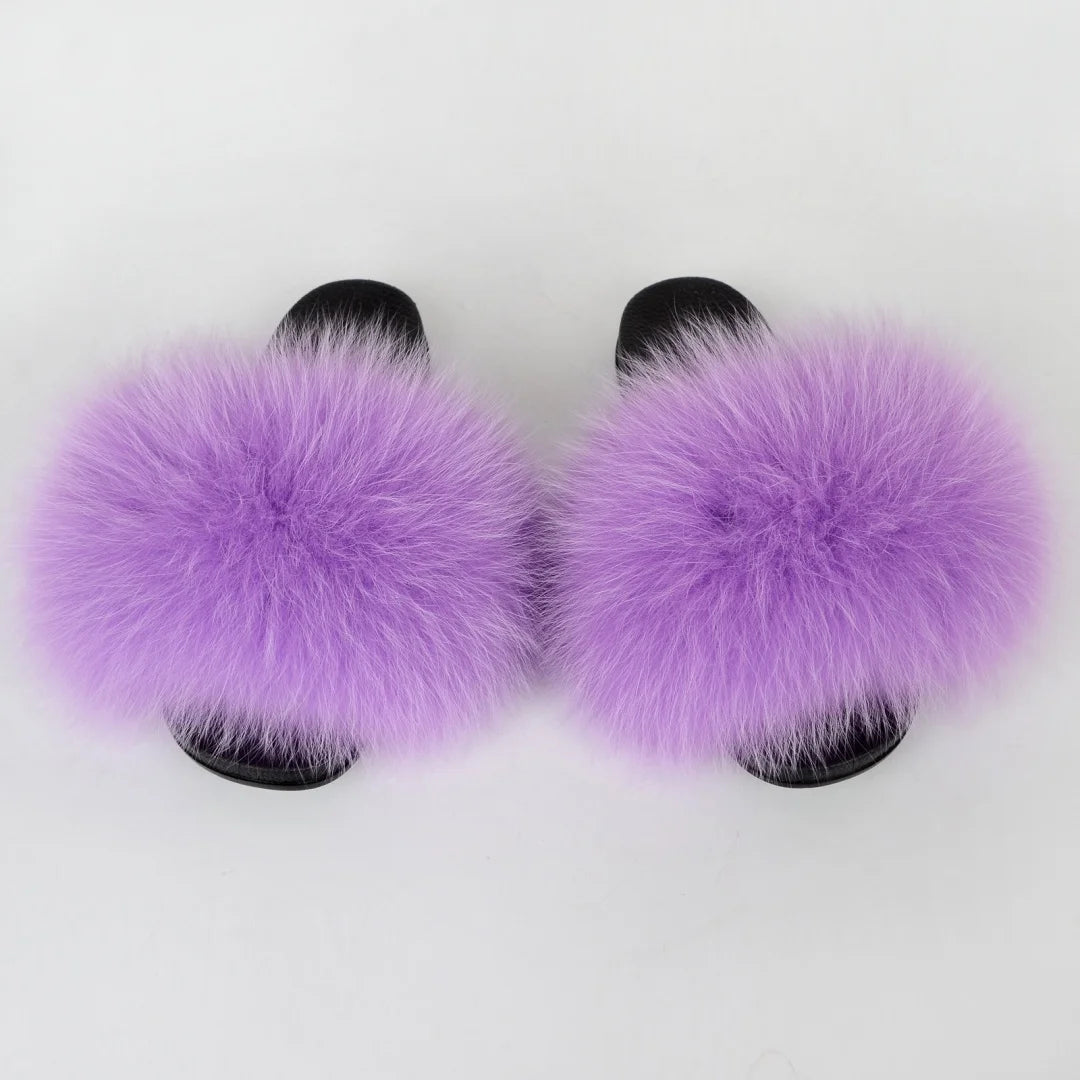Chaussons Fourrure Femme – Mules Moelleuses Antidérapantes Style Y2K