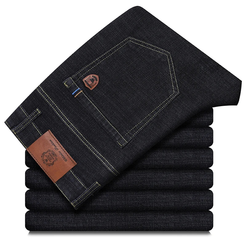 Jean Droit Homme Stretch Business Casual – Coupe Classique Printemps Été