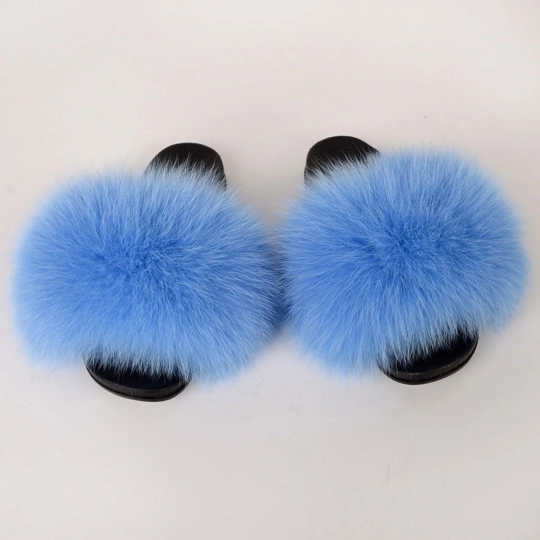 Chaussons Fourrure Femme – Mules Moelleuses Antidérapantes Style Y2K