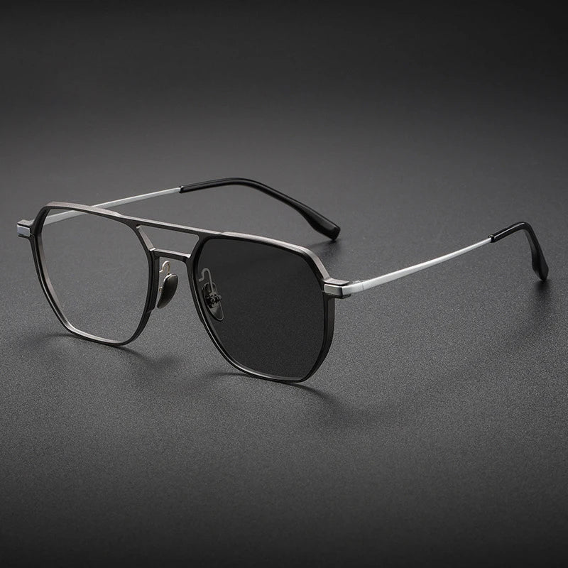 Lunettes de Lecture VICKY Double Pont Anti-Lumière Bleue – Monture Aluminium/Titane, Correction Personnalisable