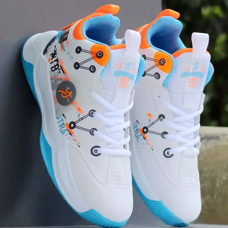 Sneakers Basketball Homme – Respirantes, Anti-dérapantes, Semelle Caoutchouc | Été