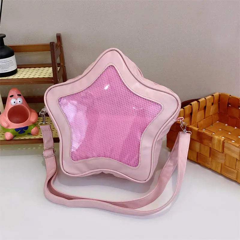 Sac Bandoulière Kawaii Ita Bag – Étoile Anime, Style Ulzzang, Fille 2025