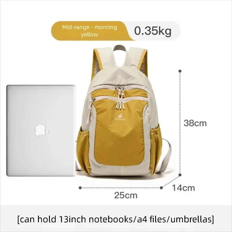 Fouvor 2026 New Women's Outdoor Backpack Lightweight Small Backpack Waterproof Travel Bag Casual Daypack Female 3068-06 3068-16