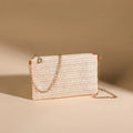 Summer Casual Chain Strap Crossbody Bags For Daily Used, Simple Design Straw Shoulder Bag For Women, Ladies Handbags Day Clutch