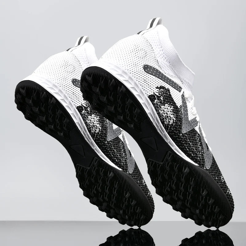 Unisex TF Soccer Shoes, Retro-inspired Design, Premium PU Leather, Durable Rubber Turf Outsole, Blends Style and Performance.