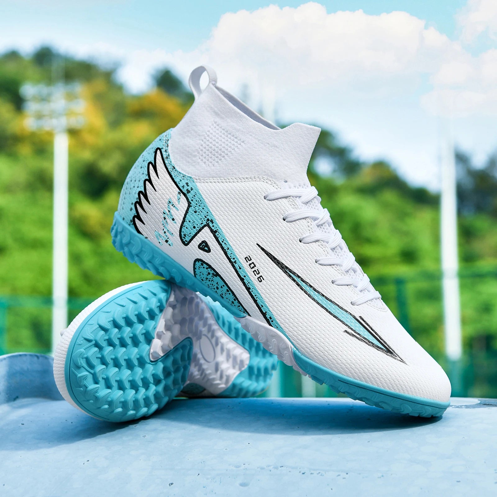 Chaussures de Football Respirantes Anti-Dérapantes – Homme & Femme, Terrain Naturel & Synthétique