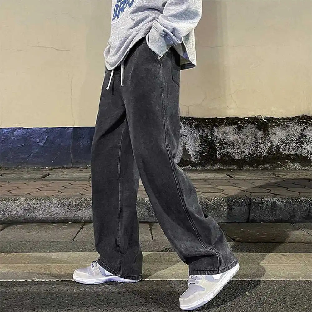 Jean Droit Loose Homme Y2K Hip-Hop Vintage Style Coréen 6 Coloris | S-XXXL