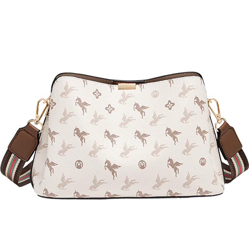 FOXER Women's Shoulder Bag PVC Leather Casual Tote Bag Large Capacity Retro Female Bucket Bag Office Work Crossbody Bag Purse