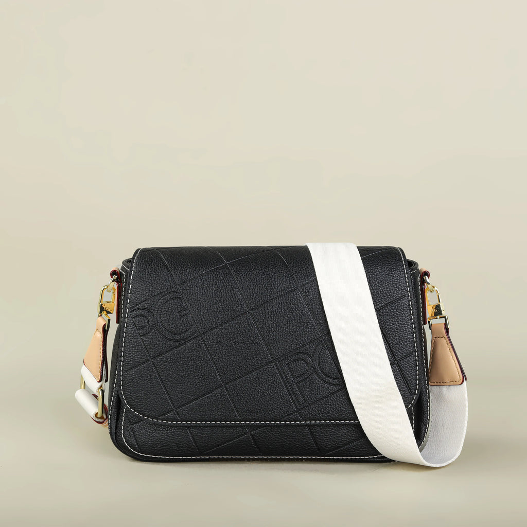 PATSY PG GARIS Classic Retro Women's New Shoulder Bag Leather Material Multi Functional Old School Design Classic Crossbody Bag
