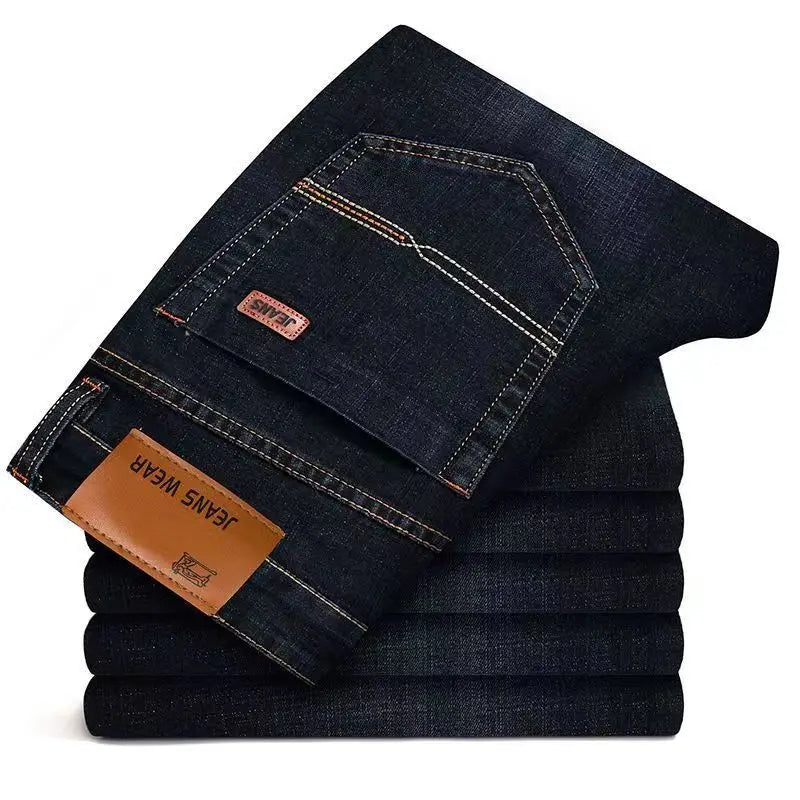 Jean Droit Homme Stretch Business Casual Premium 4 Coloris Dénim | Tailles 28-40