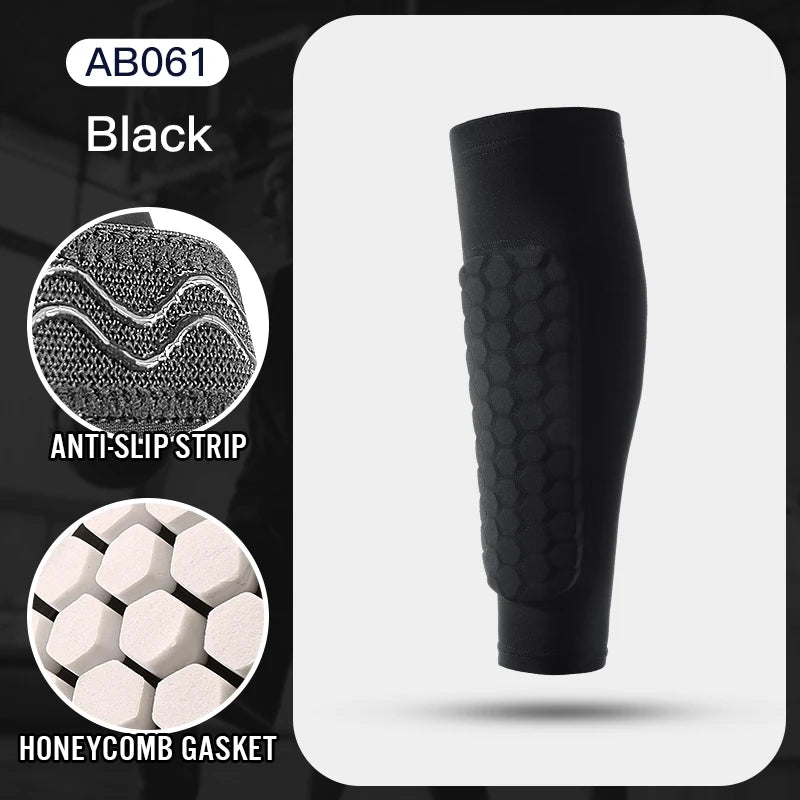 Manchon de Protection Tibia Football – Chaussette avec Mousse & Coussinets Nid d'Abeille