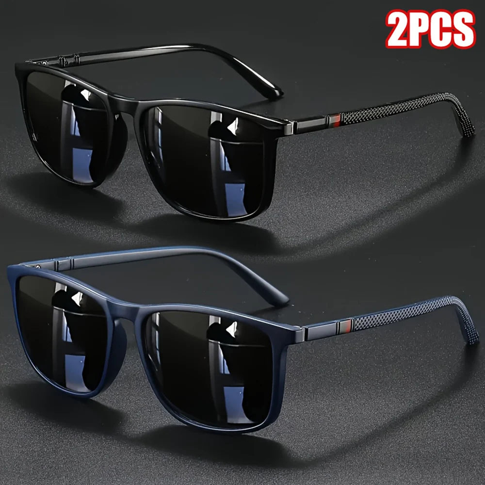 Lunettes de Soleil Polarisées Carrées UV400 – Homme & Femme