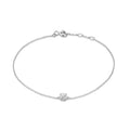 Bracelet Charme Femme en Argent 925 – Zircon Œil de Cheval & Chaîne Anneau | Or & Argent