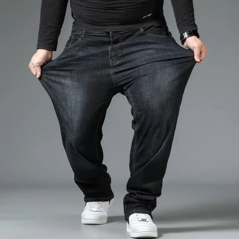 Jean Droit Homme Grande Taille Loose Smart Casual 2 Coloris Tailles 28 à 50