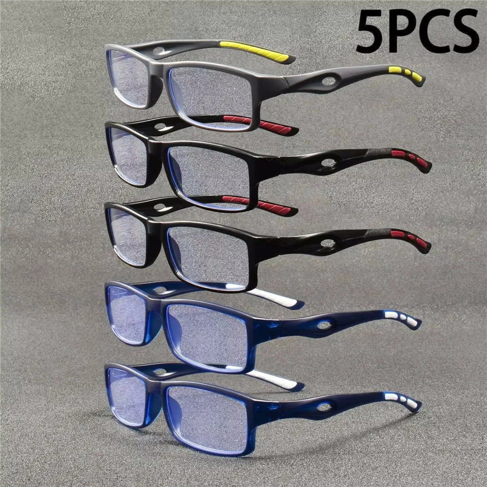 Unisex Retro Reading Glasses – Pack of 5 (Model 403)