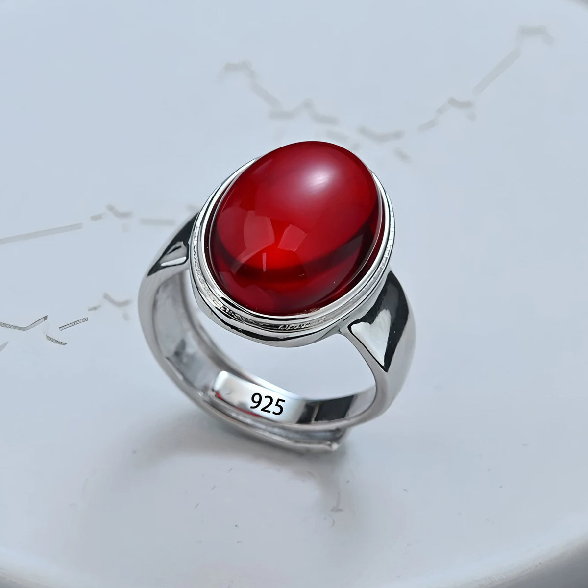 Bague Lotus en Argent Sterling 925 Femme – Texture Rétro & Ajustable | Cadeau Bijou