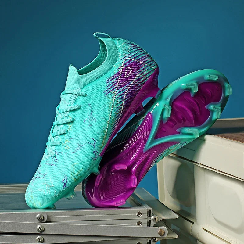 Chaussures de Football FG Unisexe – Crampons Longs, Légers & Antidérapants