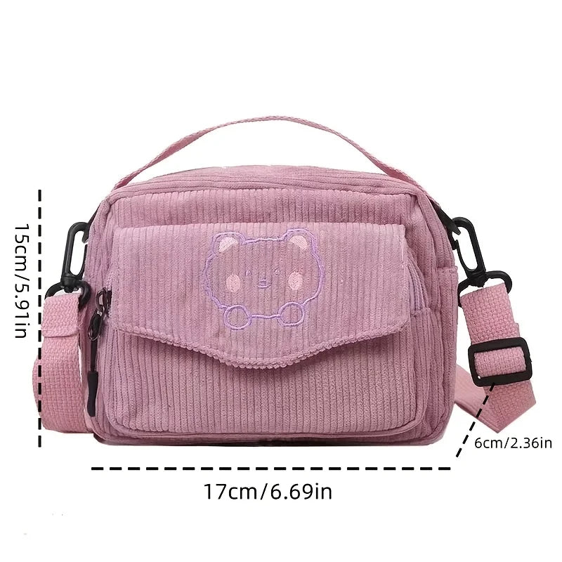 Sac Bandoulière en Toile Style Coréen – Femme