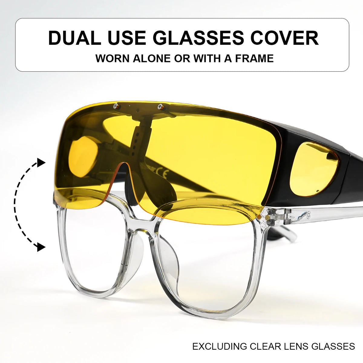 Lunettes de Soleil Polarisées Flip-Up Sur Lunettes de Vue – UV400
