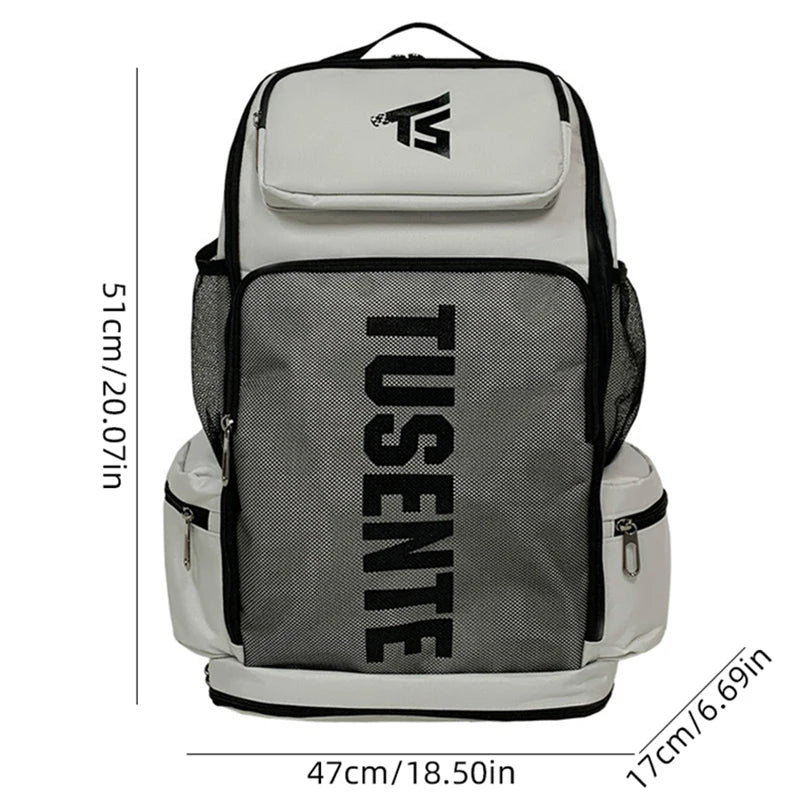 Gym Fitness Backpack Sports Yoga Bag with Shoes Pack Outdoor Hiking Climbing Luggage Rucksack College Student Weekend Schoolbag