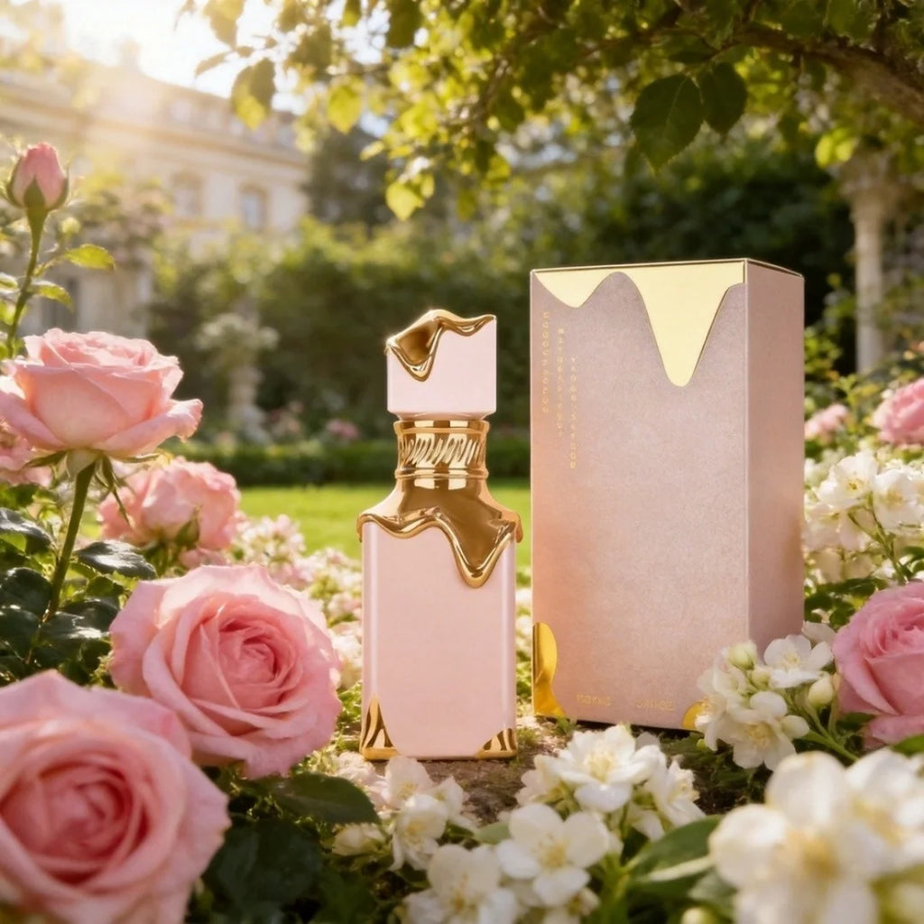 Parfum Premium Femme – Eau de Parfum Florale Douce 100 ml | Flacon Rose & Or