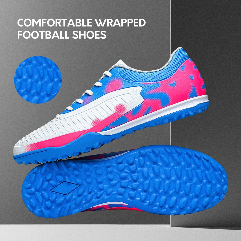 New breathable men's soccer shoes TF broken nail outdoor sports shoes, wear-resistant and anti slip