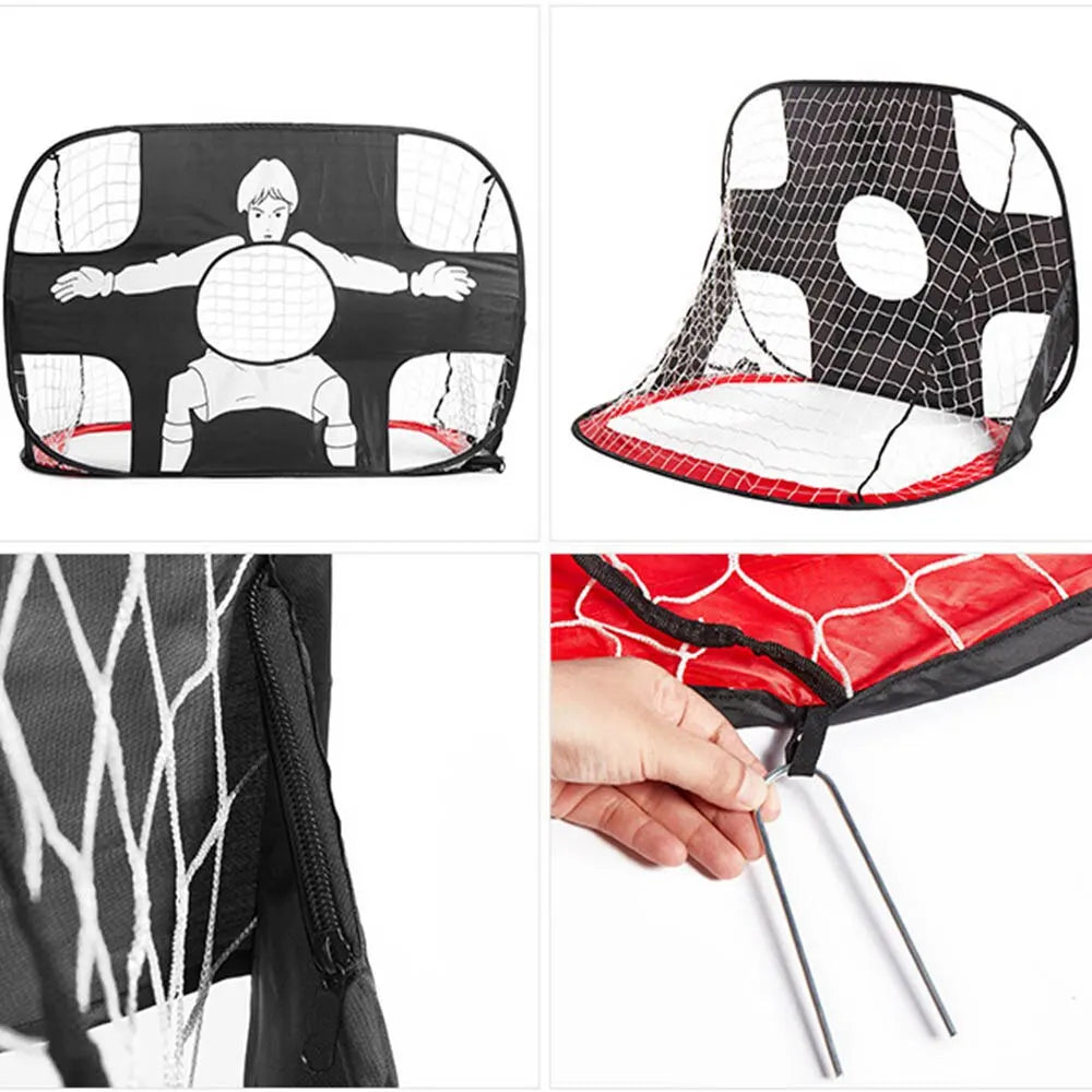 But de Football Pliable – Filet Nylon, Installation Rapide | Enfants & Adultes | Intérieur & Extérieur