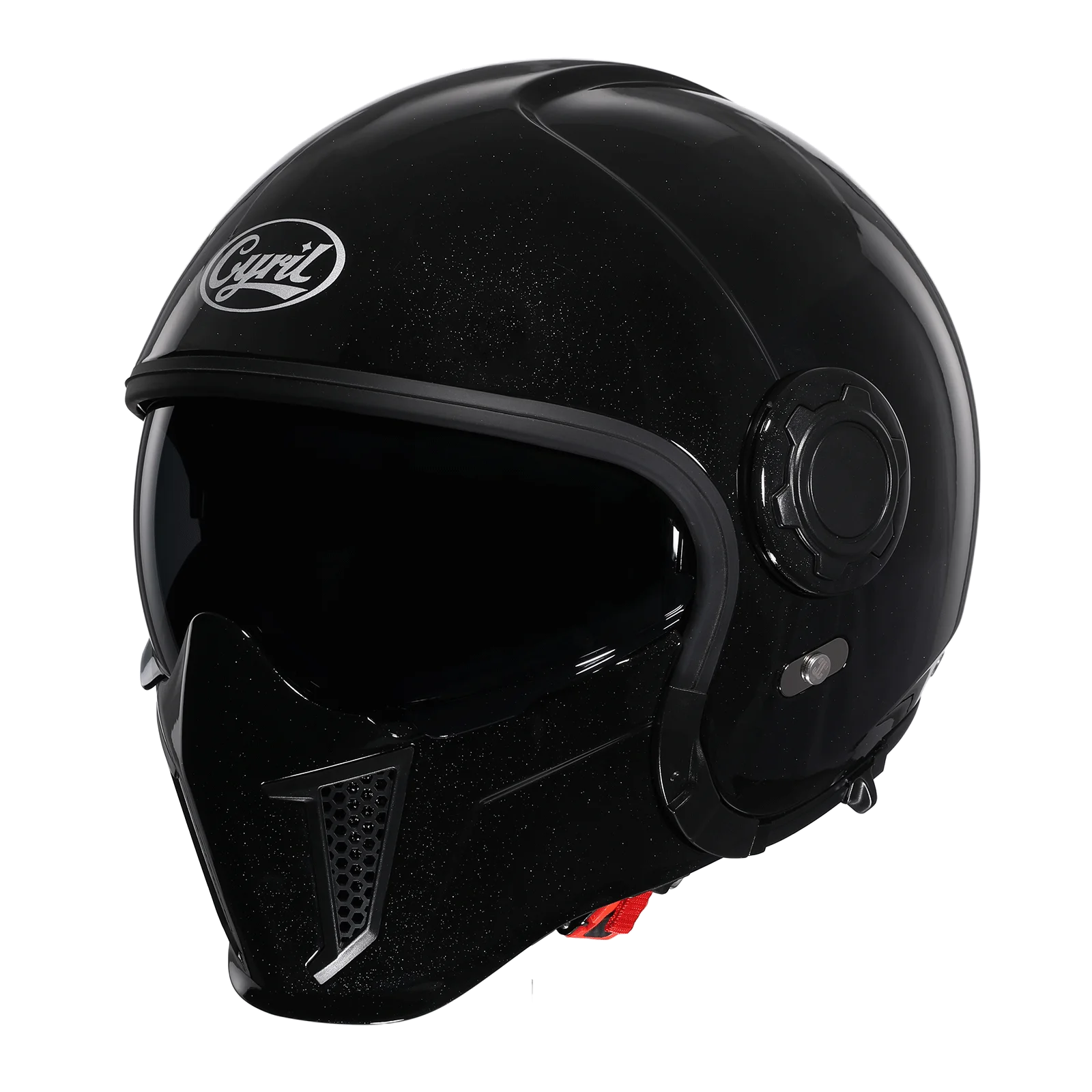 Casque Moto Modulable CYRIL OP12A – Double Visière, Homologué DOT & ECE, Boucle Rapide, Homme & Femme