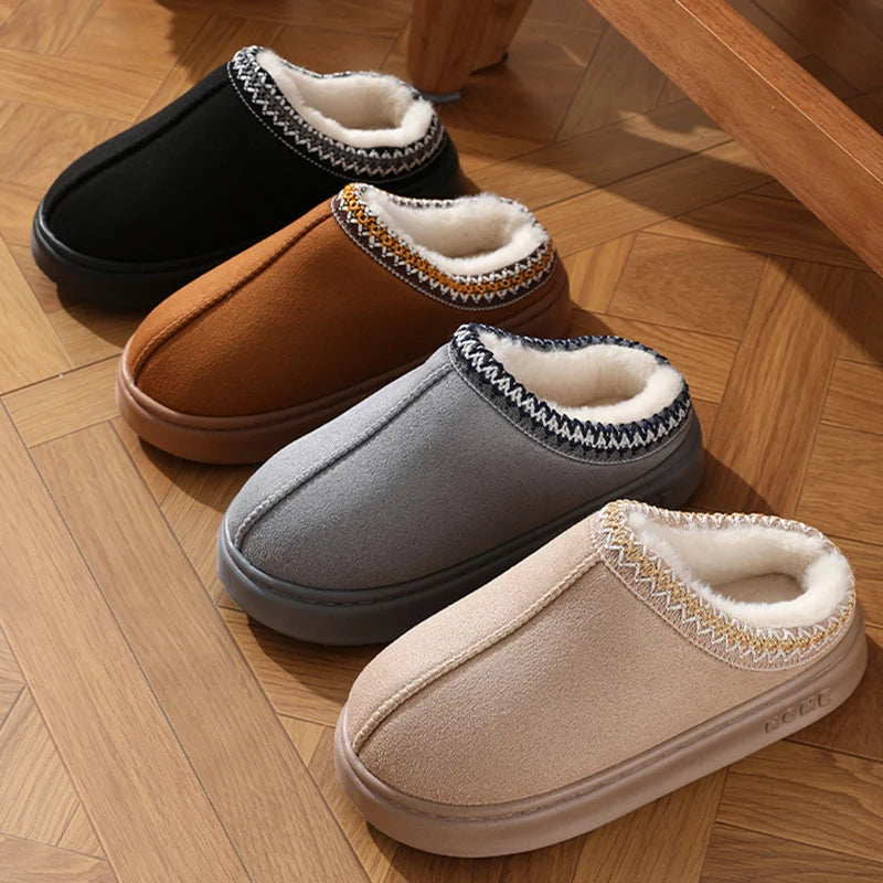Chaussons Plateforme Femme – Fourrure Synthétique & Semelle EVA | Hiver