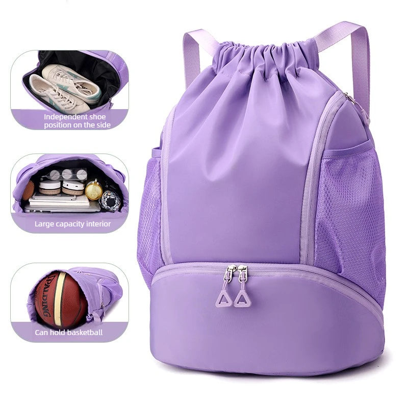 New Waterproof Tennis Bag Large Multifunctional Badminton Racket Backpack with Shoes Pocket  Capacity Sports Bag