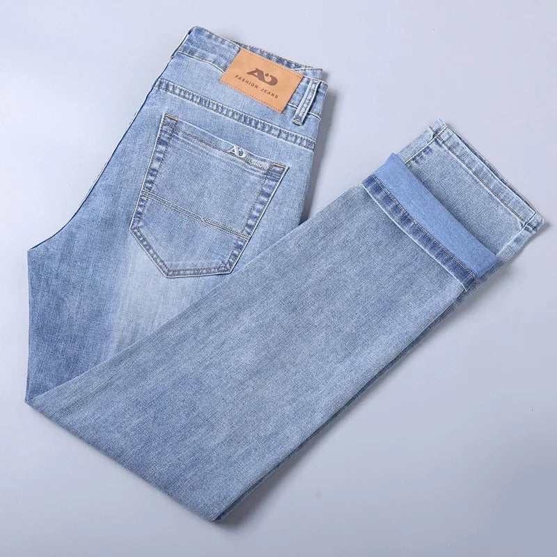 Jean Droit Homme Business Casual – Coupe Confort Élastique Toutes Saisons | 2026