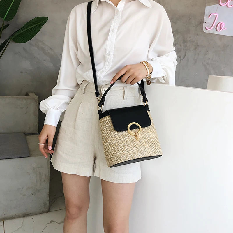 Summer Straw Shoulder Bag for Women – Chic, Lightweight, Travel & Daily Style