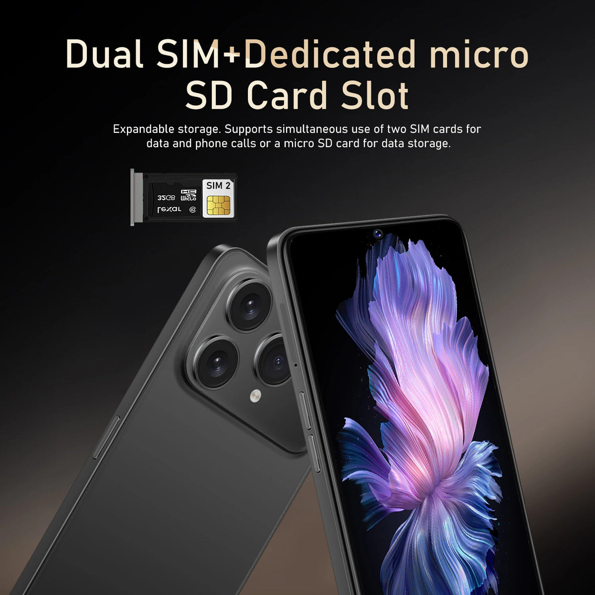Smartphone FUFFI M17 Pro 4G – Écran 6,53" HD, 8+256 Go, Batterie 4000 mAh, Caméra 48 MP, Android