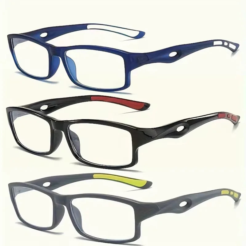 Lot de 5 Lunettes de Lecture Anti-Lumière Bleue – Style Sport Carré, Ultra-Légères Unisexe
