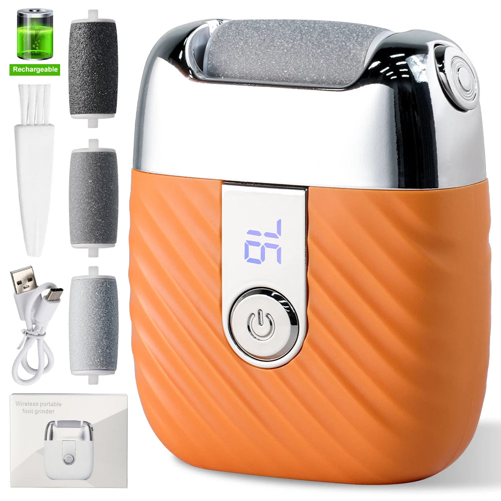 Lime-Pied Électrique Rechargeable – Élimine Callosités & Peau Morte