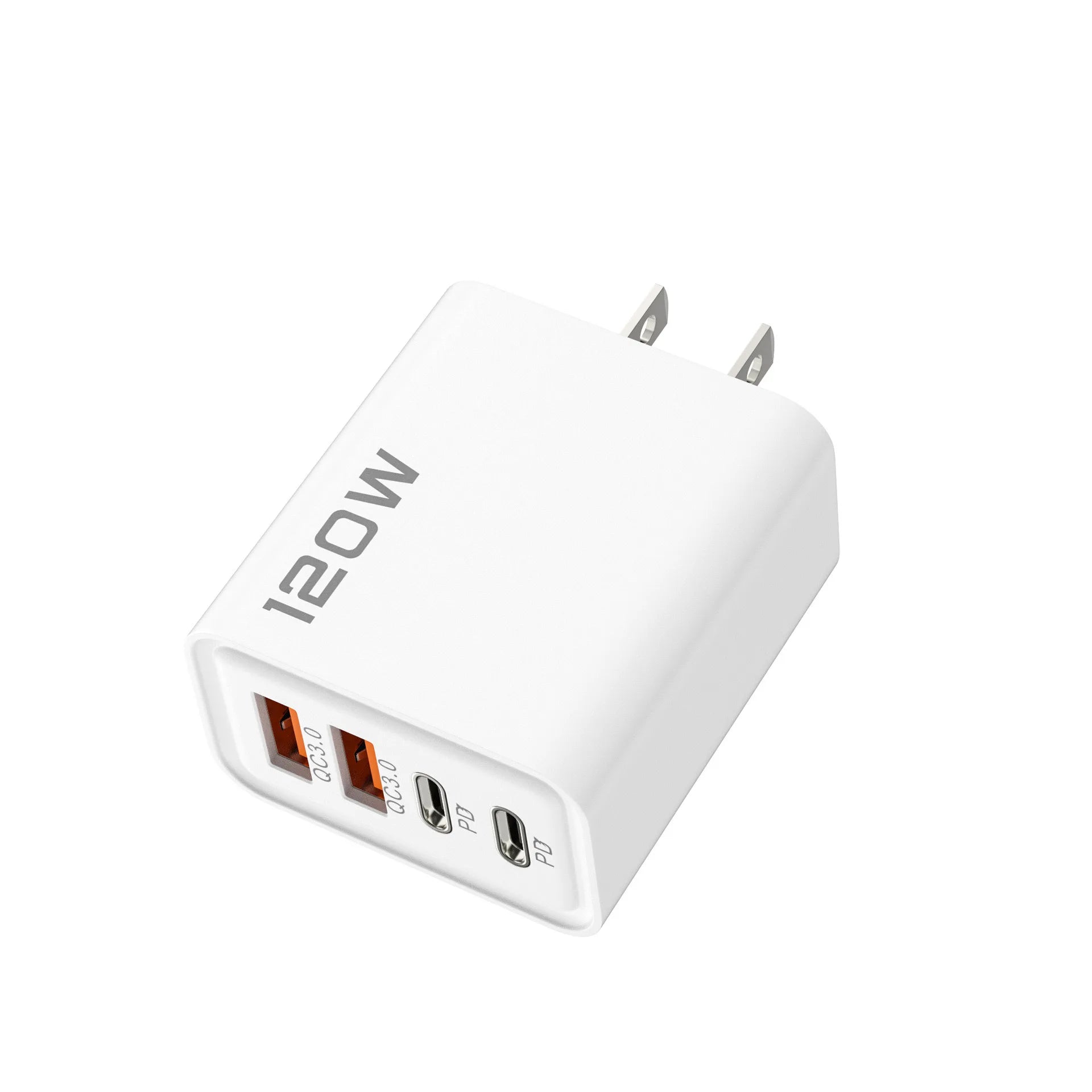 Chargeur USB-C 120W 4 Ports - Charge Rapide PD & QC3.0