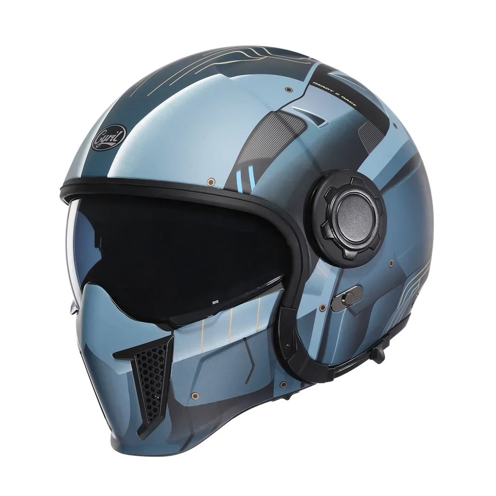 Casque Moto Modulable CYRIL OP12A – Double Visière, Homologué DOT & ECE, Boucle Rapide, Homme & Femme