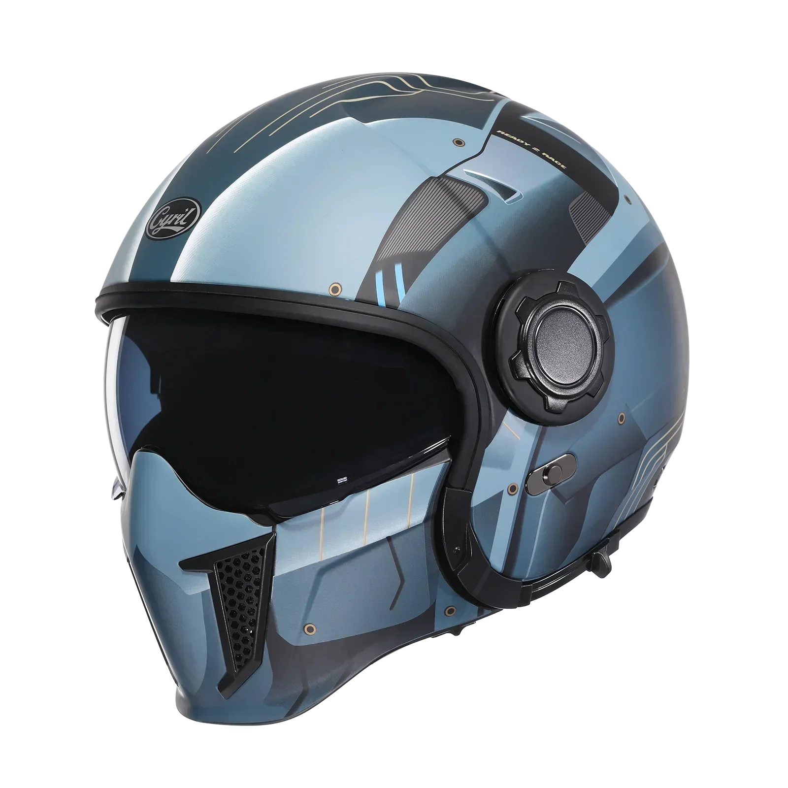 Casque Moto Modulable CYRIL OP12A – Double Visière, Homologué DOT & ECE, Boucle Rapide, Homme & Femme
