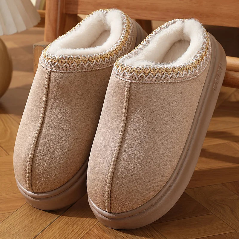 Chaussons Plateforme Femme – Fourrure Synthétique & Semelle EVA | Hiver