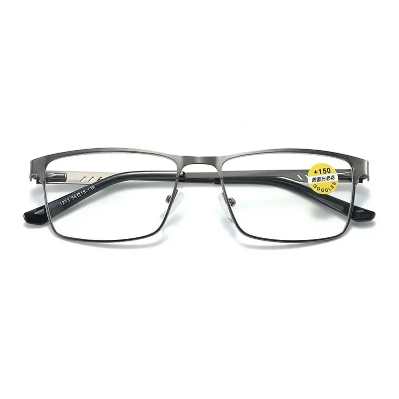 Lunettes de Lecture Unisexe – Anti-Lumière Bleue, Monture Alliage, Charnières Flexibles | +75 à +400