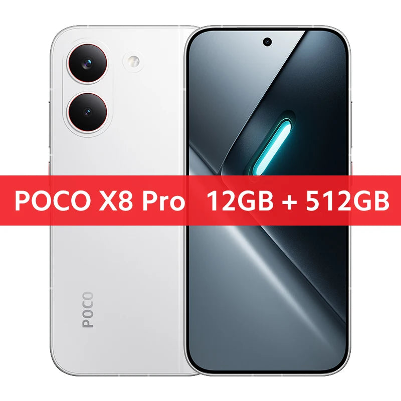 Global Version POCO X8 Pro, battery mAh, HyperCharge 100 W, main camera 50 MP, NFC compatible
