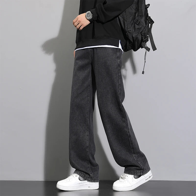 Jean Loose Straight Homme Style Coréen 4 Coloris Dénim | Tailles M-XXXL