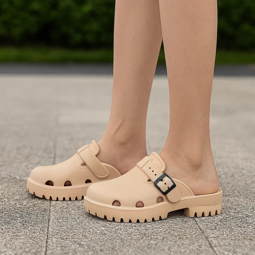 Sandales Sabots EVA Femme – Plateforme Souple, Confortables, Plage & Ville, Été