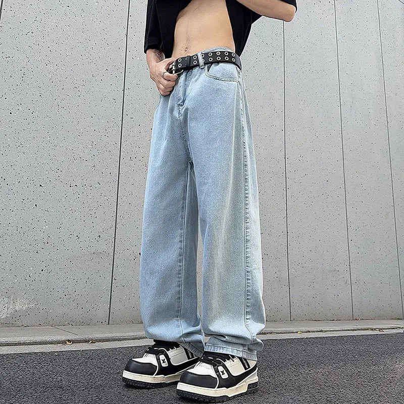 Jean Wide Leg Loose Homme Style Coréen Classique 3 Coloris Denim | S-XXXL
