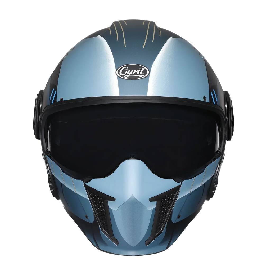 Casque Moto Modulable CYRIL OP12A – Double Visière, Homologué DOT & ECE, Boucle Rapide, Homme & Femme