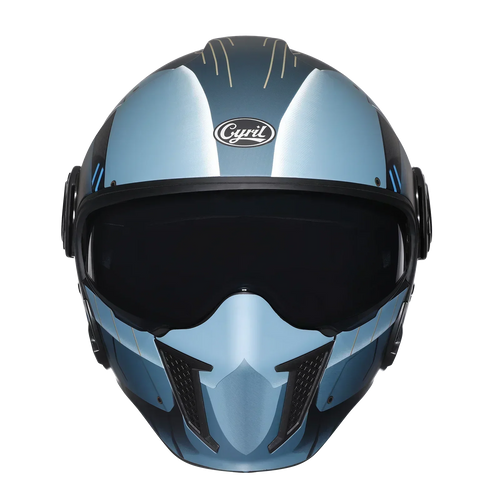 Casque Moto Modulable CYRIL OP12A – Double Visière, Homologué DOT & ECE, Boucle Rapide, Homme & Femme