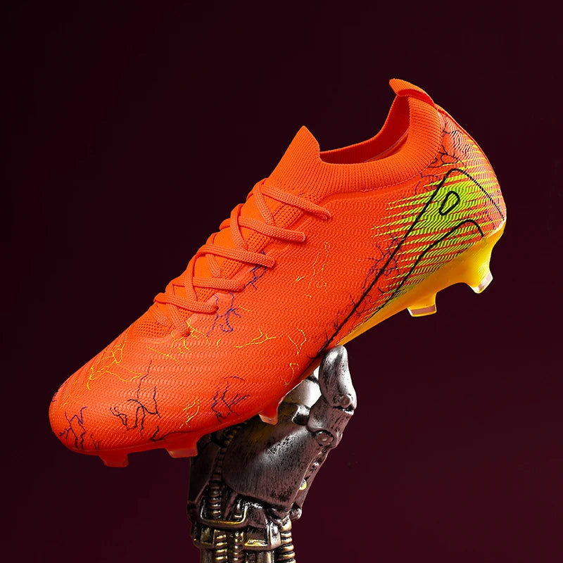 Chaussures de Football FG Unisexe – Crampons Longs, Légers & Antidérapants