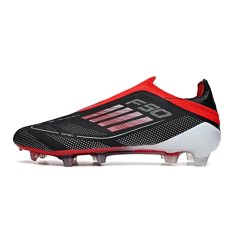 Men's Football Boots Without-lace Youth FG/TF Field Training Studded Fast Soccer Cleats Professional Non Slip Football Shoes